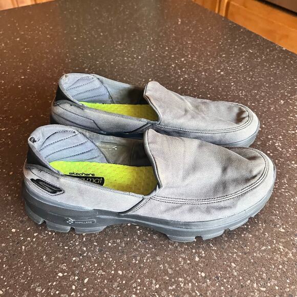 Skechers Go Walk Goga Mat Technology Mens Size 10.5 Gray Slip On Comfort Shoes - Picture 8 of 8